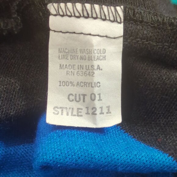 Vintage Felicity Barbara Lesser Women's Size S Stripe Batwing Cardigan Sweater - Picture 7 of 16